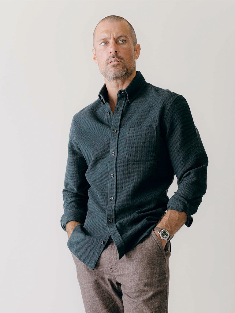 Jack Shirt- Forest Waffle Taylor Stitch Shirts