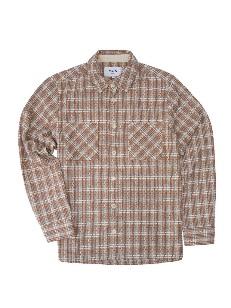 Whiting Shirt- Ladder Check Weave Wax London Shirts