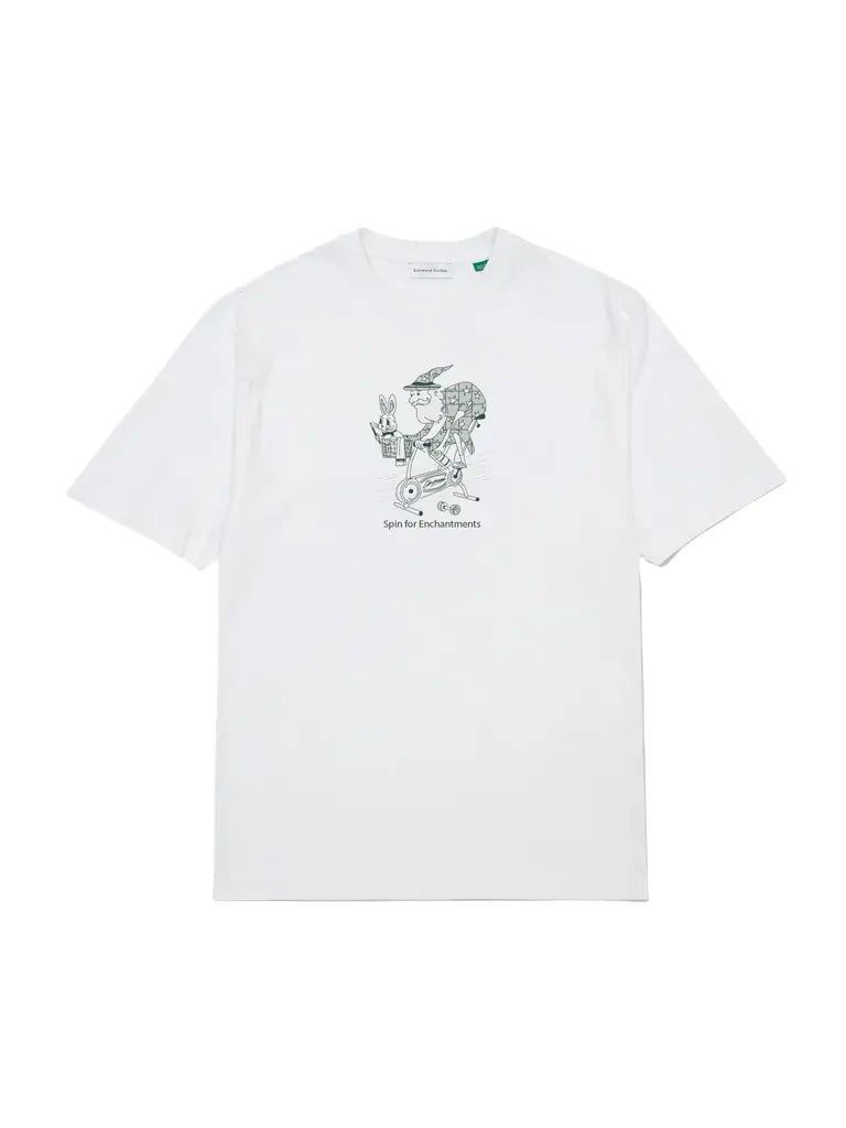 Spinning Tee- White Edmmond Studios Tee Shirts
