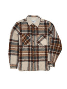 Whiting Overshirt- Ecru And Multicolour Wool Bobble Wax London Jackets