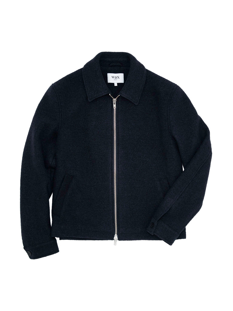 Eldon Wool Jacket- Midnight Navy Boiled Wax London Jackets