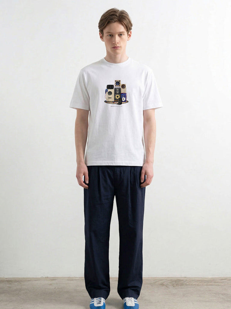 Sound System Tee- White Edmmond Studios Tee Shirts