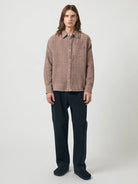 Pigment Dyed Waffle LS- Purple Corridor Shirts