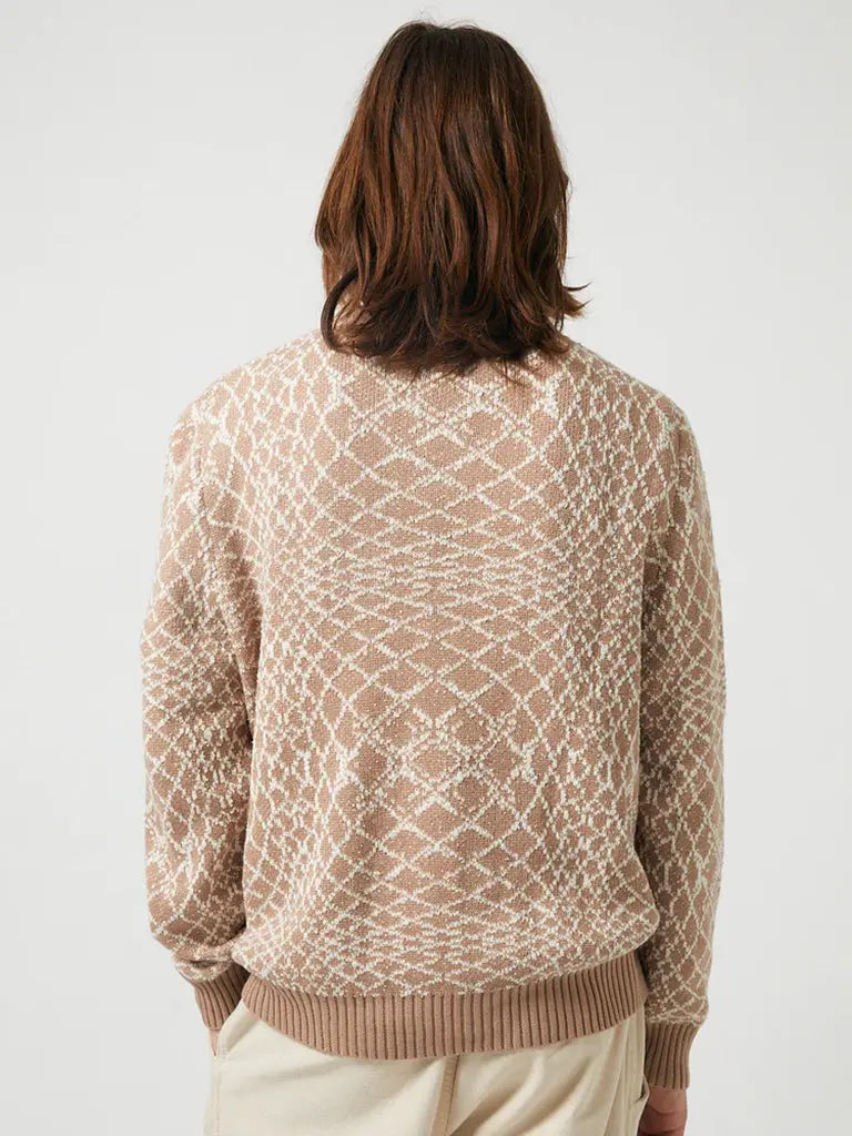 Time Warp Cardigan- Beige Corridor