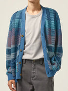Blow Up Plaid Cardigan- Blue Corridor