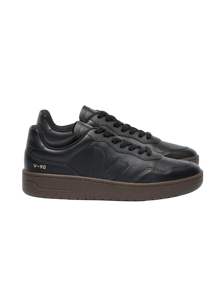 V-90 Leather- Black/Eagle Veja Shoes