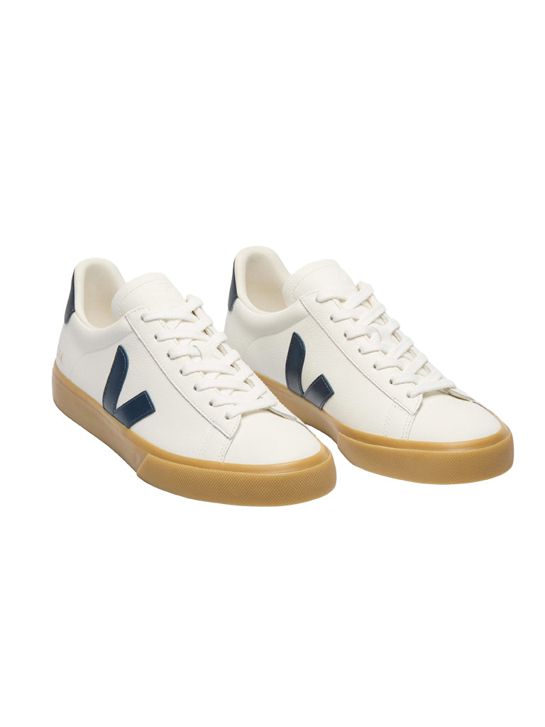 Campo Leather- White/Nautical/Natural Veja Shoes