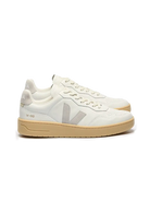 V-90 Leather- White/Light Grey Veja