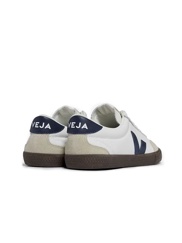 Volley Leather- White/Nautico/Bark Veja