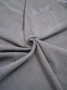 Pigment Dyed Crew Pocket Tee- Gunmetal Velva Sheen
