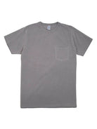 Pigment Dyed Crew Pocket Tee- Gunmetal Velva Sheen