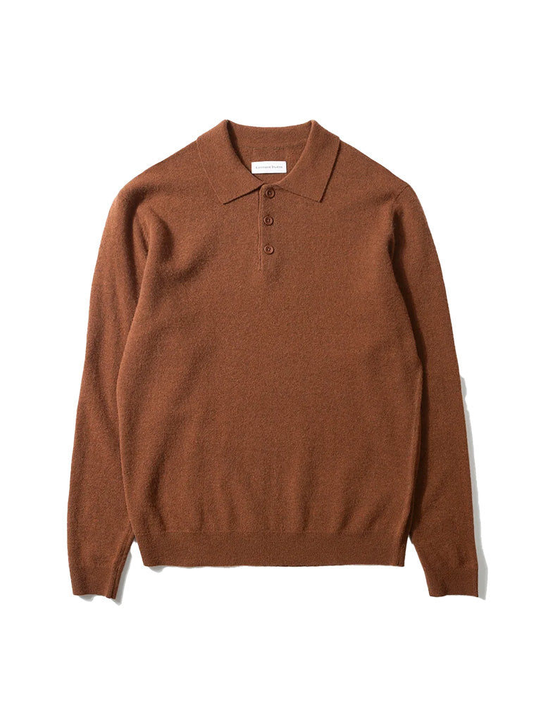 Wool Polo- Chocolate Edmmond Studios Sweaters