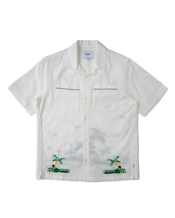 Newton Shirt- Paradise Stitch Ecru