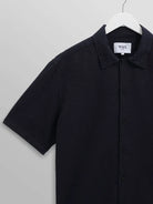 Keats- Navy Seersucker Wax London