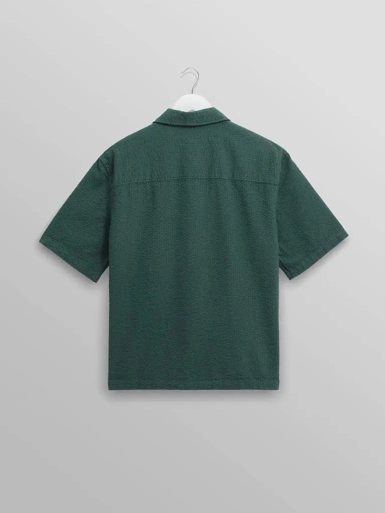 Keats- Forest Green Seersucker Wax London