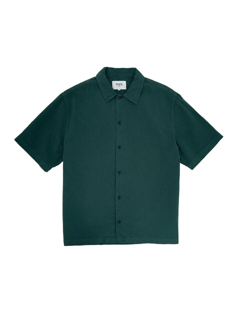 Keats- Forest Green Seersucker Wax London