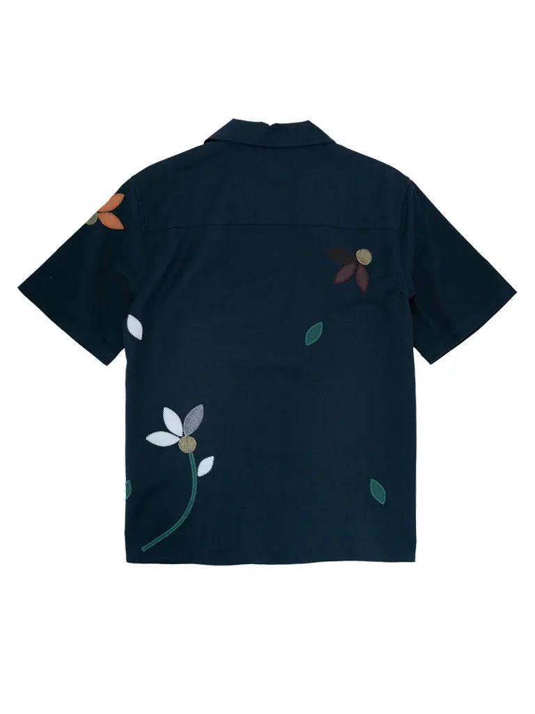 Didcot- Navy Bloom Applique Wax London