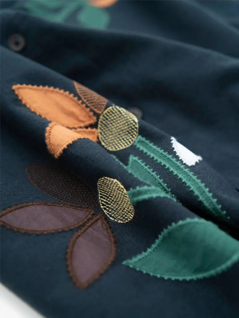 Didcot- Navy Bloom Applique Wax London