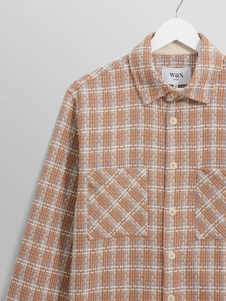 Whiting Shirt- Ladder Check Weave Wax London