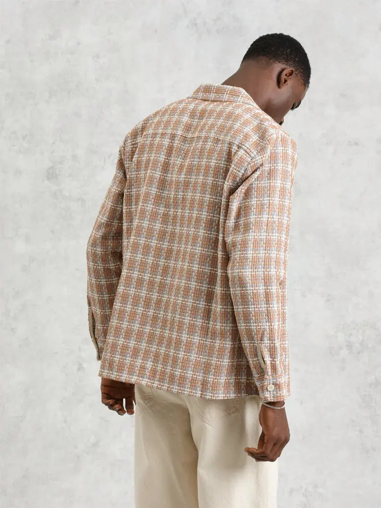 Whiting Shirt- Ladder Check Weave Wax London