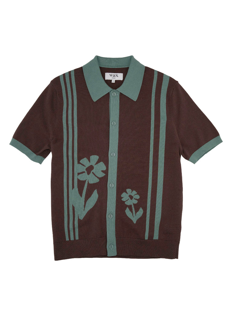 Tellaro- Brown/Sage Wax London Shirts
