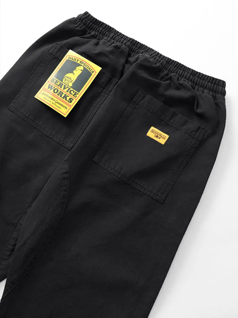 Canvas Chef Pant- Black Service Works