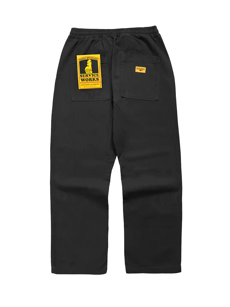 Canvas Chef Pant- Black Service Works