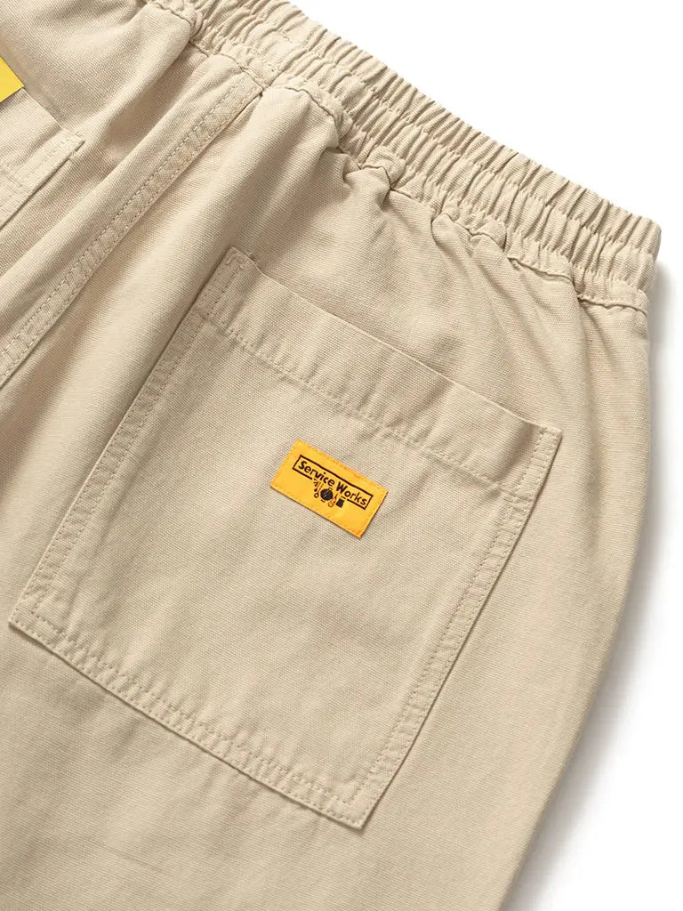 Canvas Chef Pant- Khaki Service Works