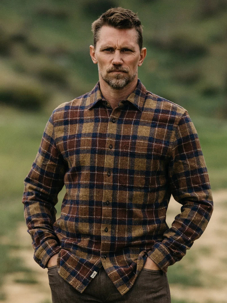 Ripper Shirt- "Firewood" Triple Twisted Plaid Hiroshi KATO Shirts