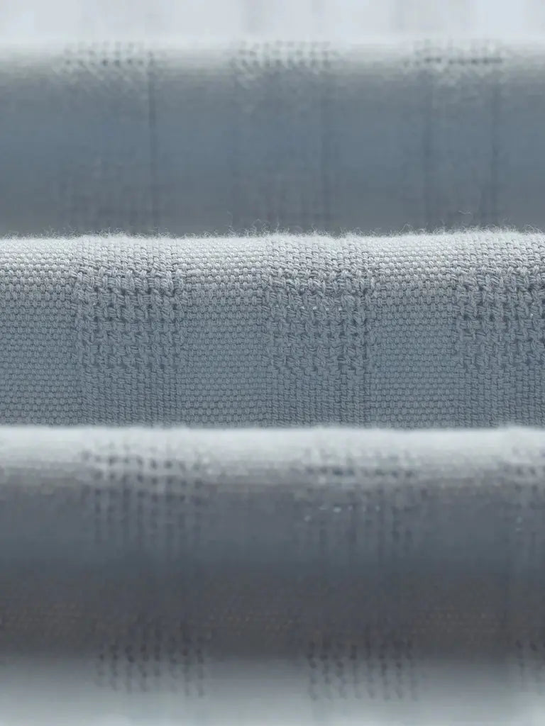 Didcot Open Weave Short Sleeve- Pale Blue Wax London