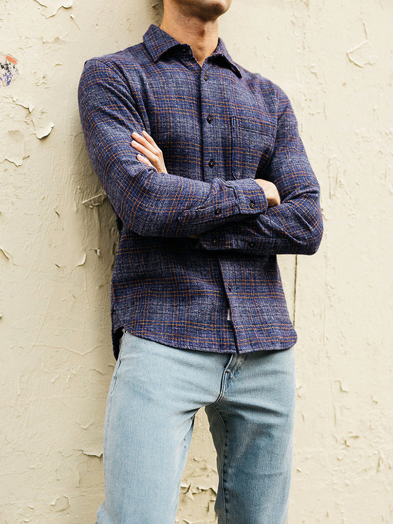 Ripper Shirt- Twilight Plaid Hiroshi Kato Shirts