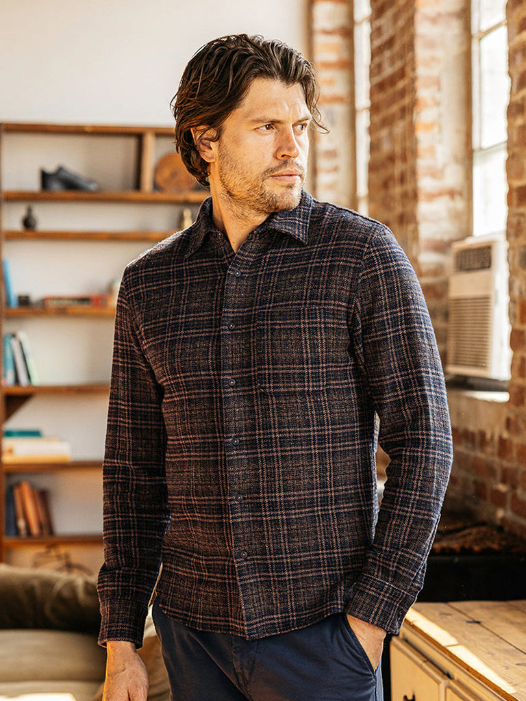 Ripper Shirt- Heritage Brown Plaid Hiroshi KATO Shirts