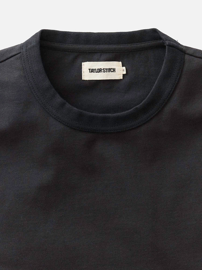 Organic Cotton Shop Tee- Black Taylor Stitch Tee Shirts