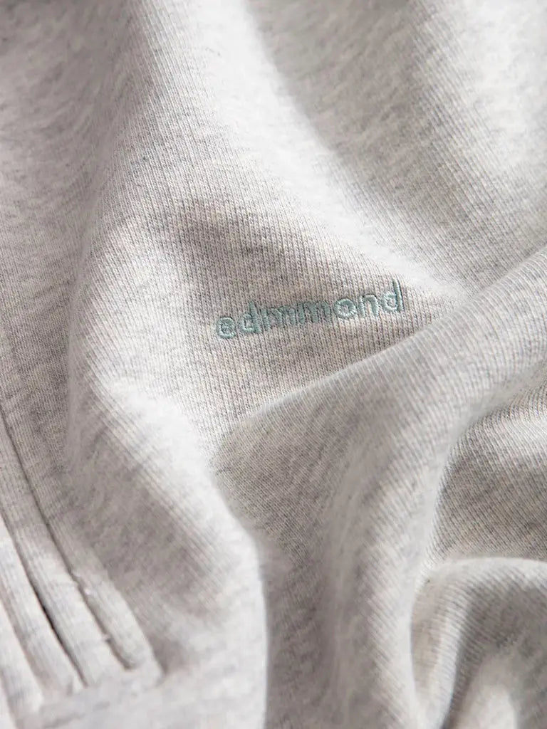 Mini logo Zip Polo- Grey Melange Edmmond Studios Sweaters