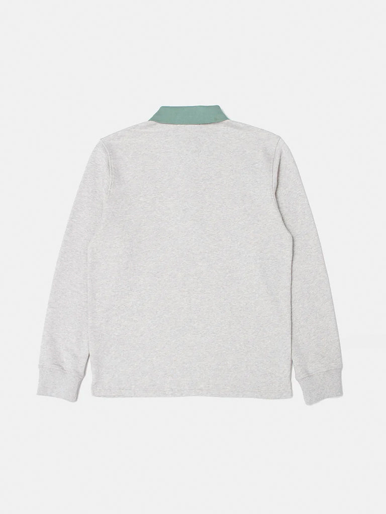 Minilogo Zip Polo- Grey Melange Edmmond Studios Sweaters