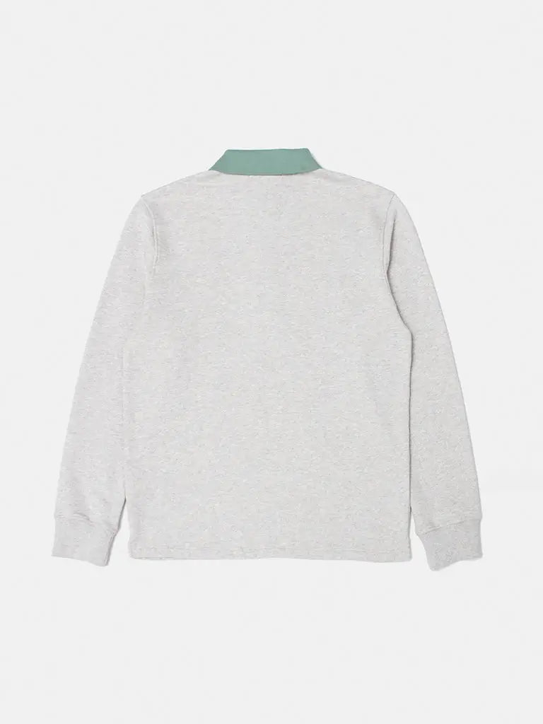 Mini logo Zip Polo- Grey Melange Edmmond Studios Sweaters