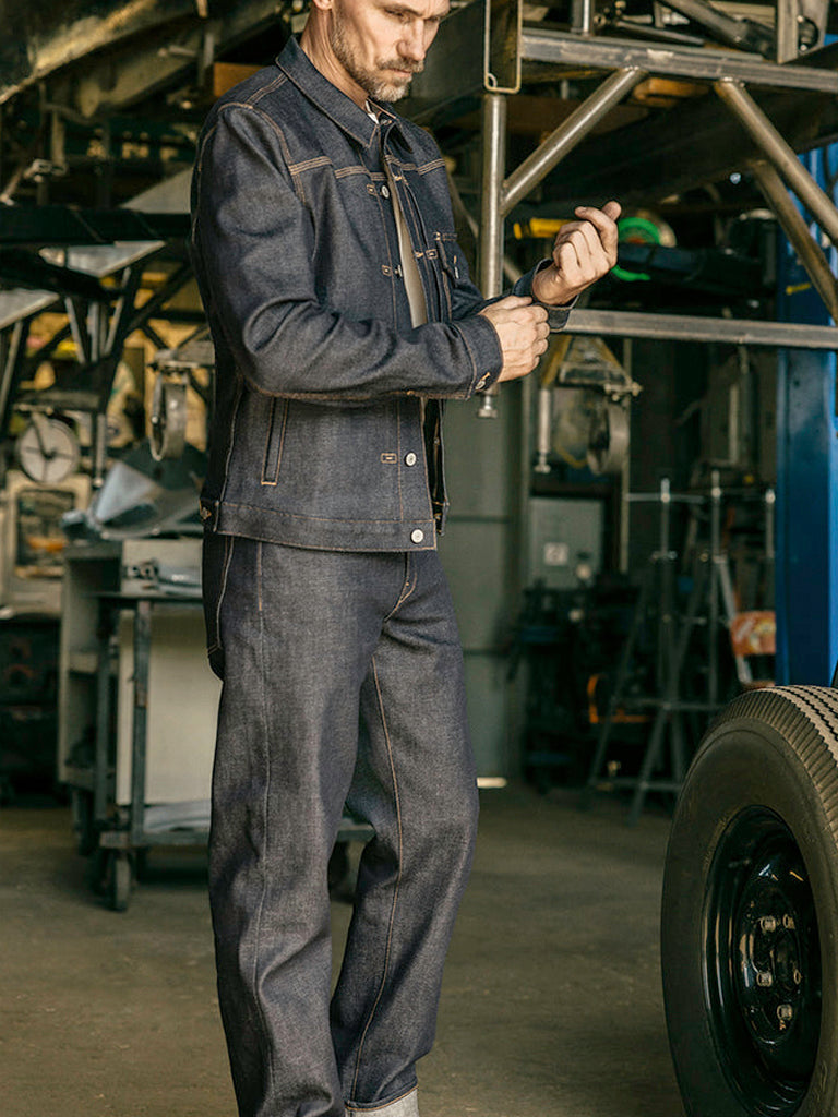 The Barrel Classic Straight- Indigo Raw 14oz Selvedge Hiroshi KATO Denim