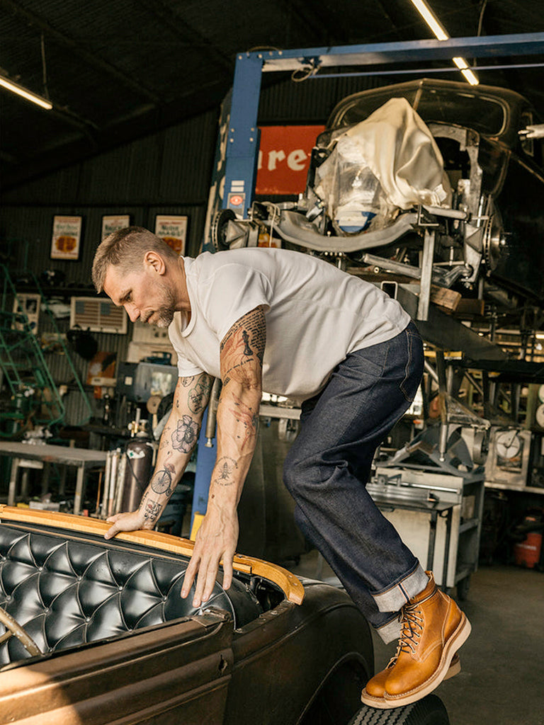 The Barrel Classic Straight- Indigo Raw 14oz Selvedge Hiroshi KATO Denim