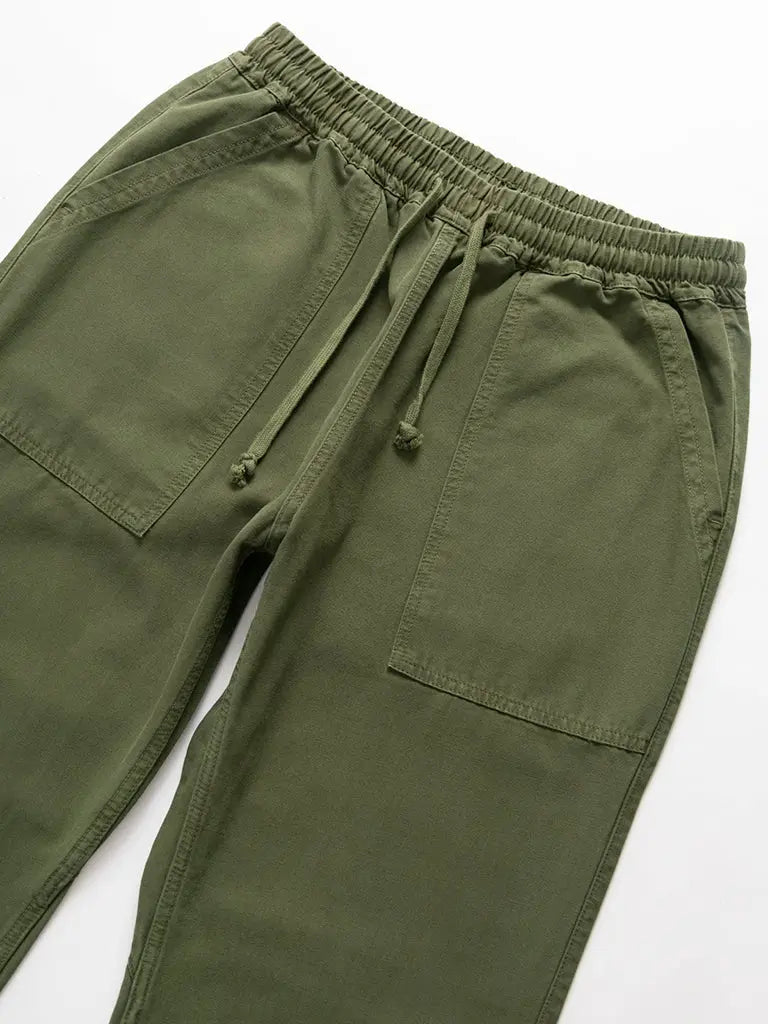 Canvas Chef Pant- Olive Service Works