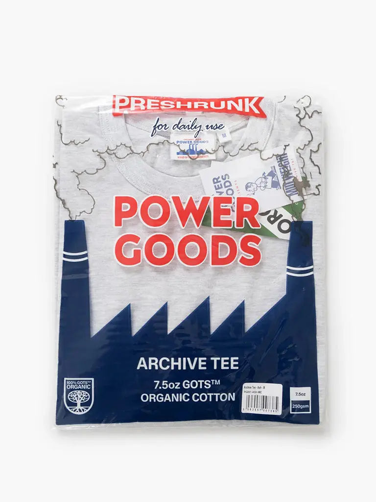 Archive Tee- Ash Power Goods Tee Shirts