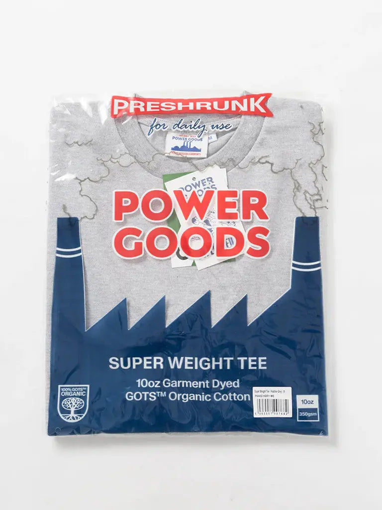 Super Weight Tee- Heather Grey Power Goods Tee Shirts