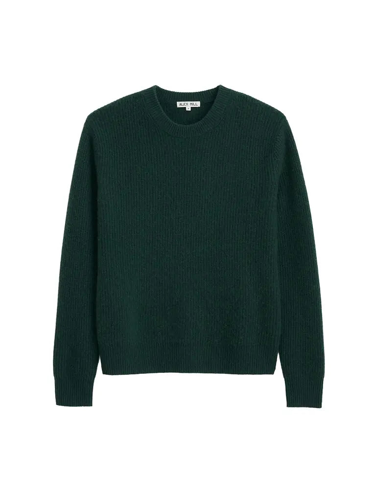 Jordan Sweater- Cypress Green Cashmere Alex Mill Sweaters