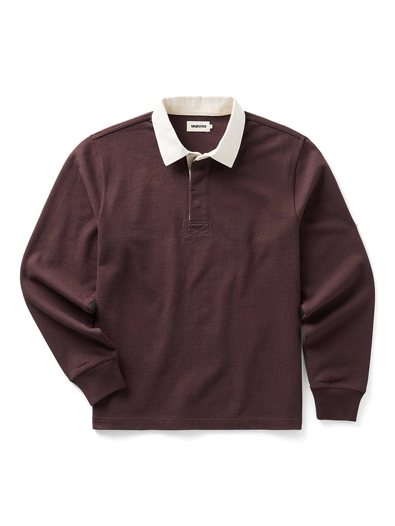 Rugby Shirt- Burgundy Taylor Stitch Shirts