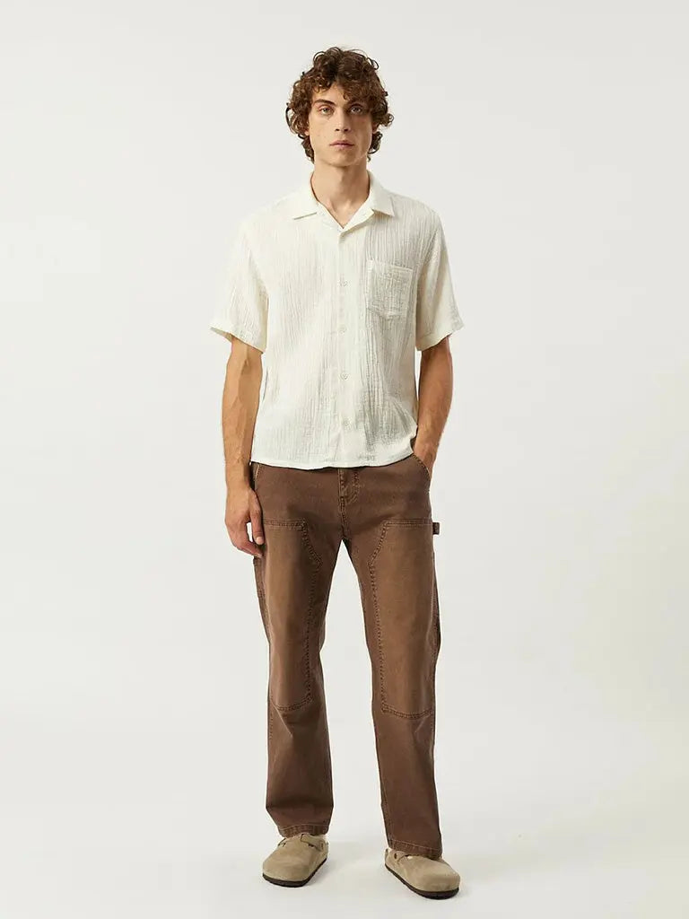 Double Cloth SS Shirt- Natural Corridor Shirts
