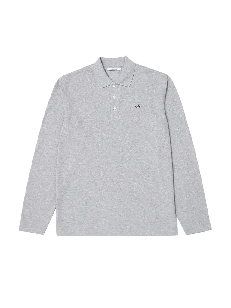 Duck Polo LS- Grey Melange Edmmond Studios Shirts