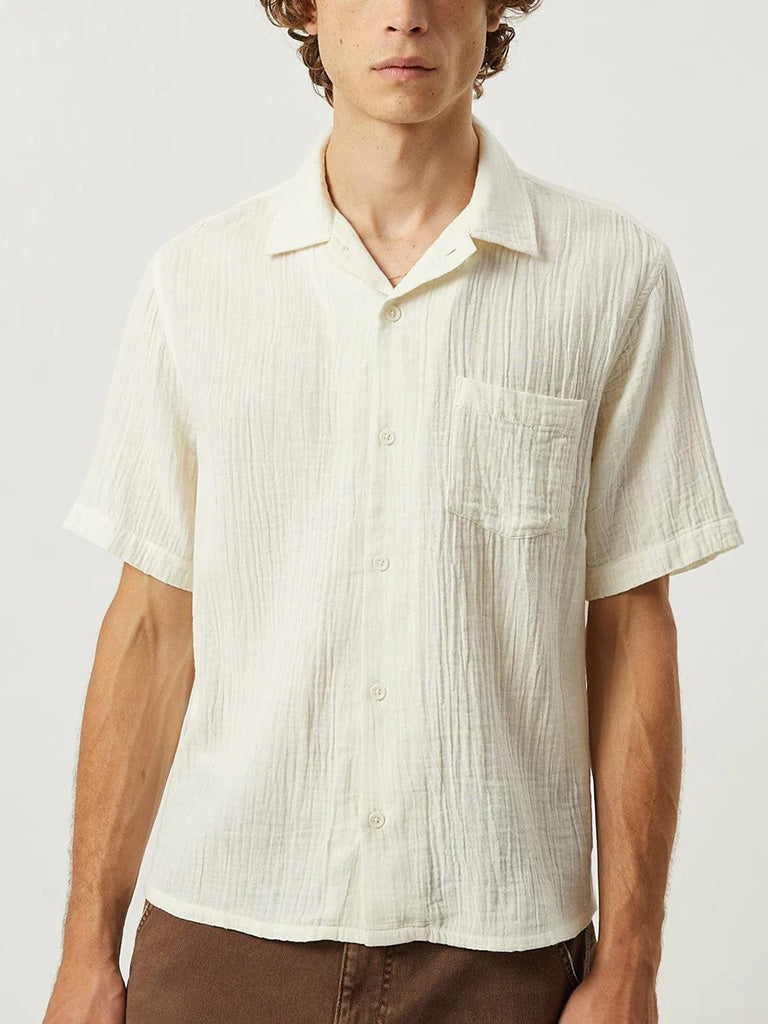 Double Cloth SS Shirt- Natural Corridor Shirts