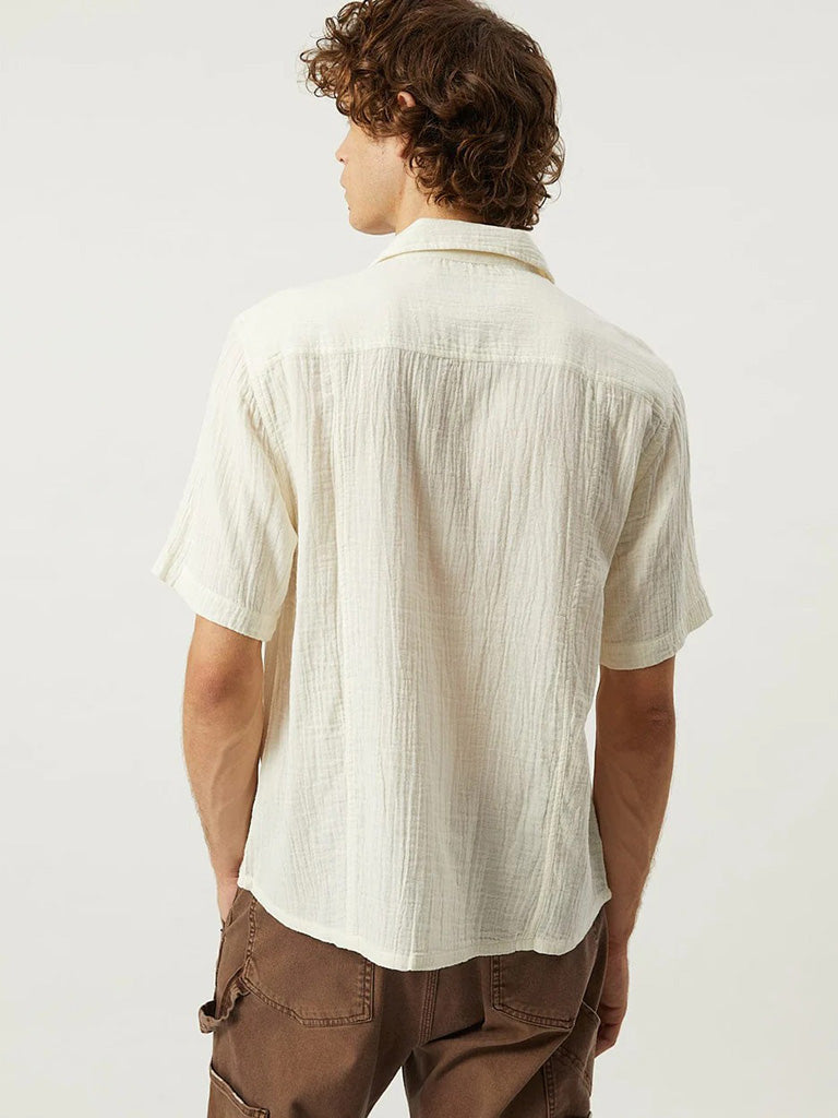 Double Cloth SS Shirt- Natural Corridor Shirts