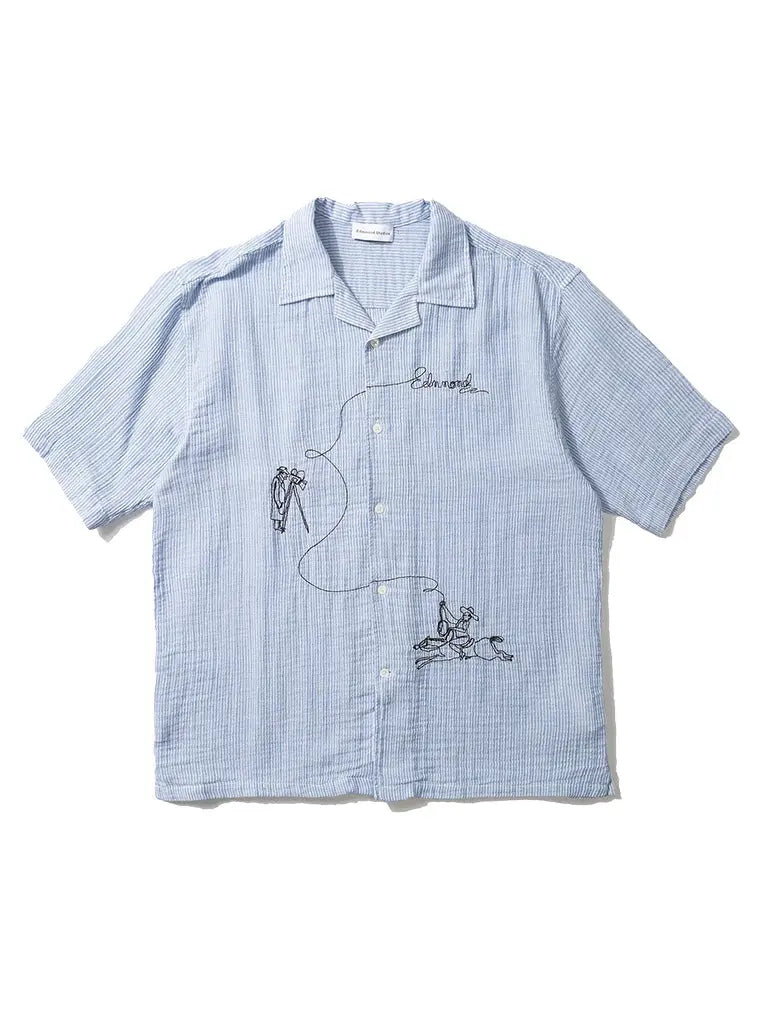 Western Shirt- Blue Edmmond Studios Shirts