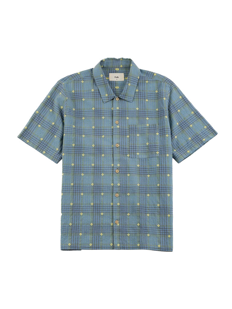 Gabe Shirt- Blue/Yellow Check Folk Shirts
