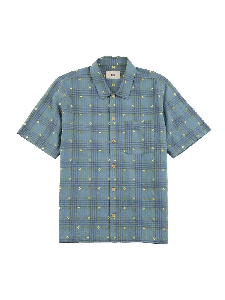 Gabe Shirt- Blue/Yellow Check Folk Shirts